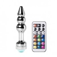 Metal Butt Plug with Multi Color Light-up Type IV ( Non Vibrating )